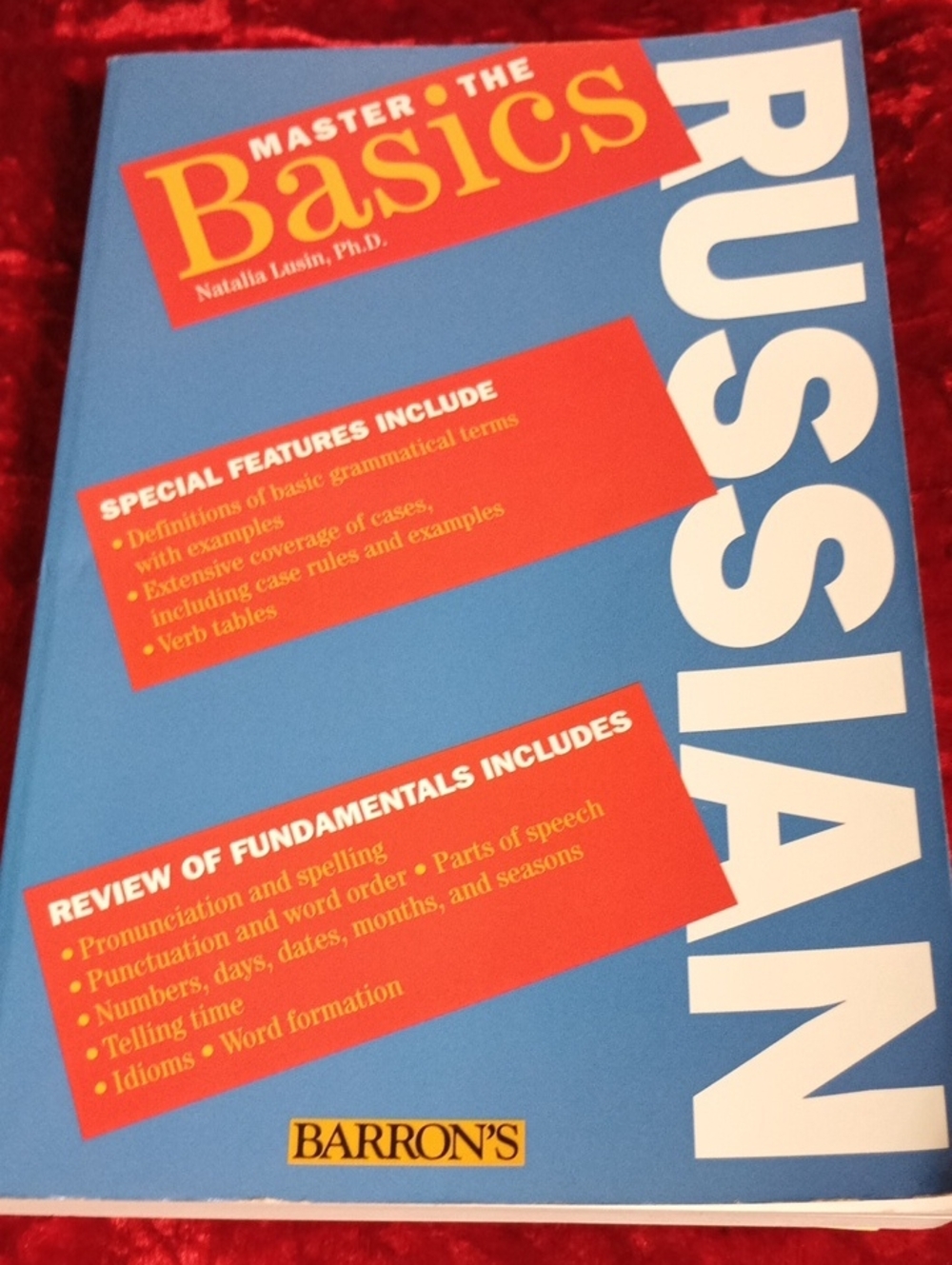 Barron's Russian Basics Book - Blue and Red